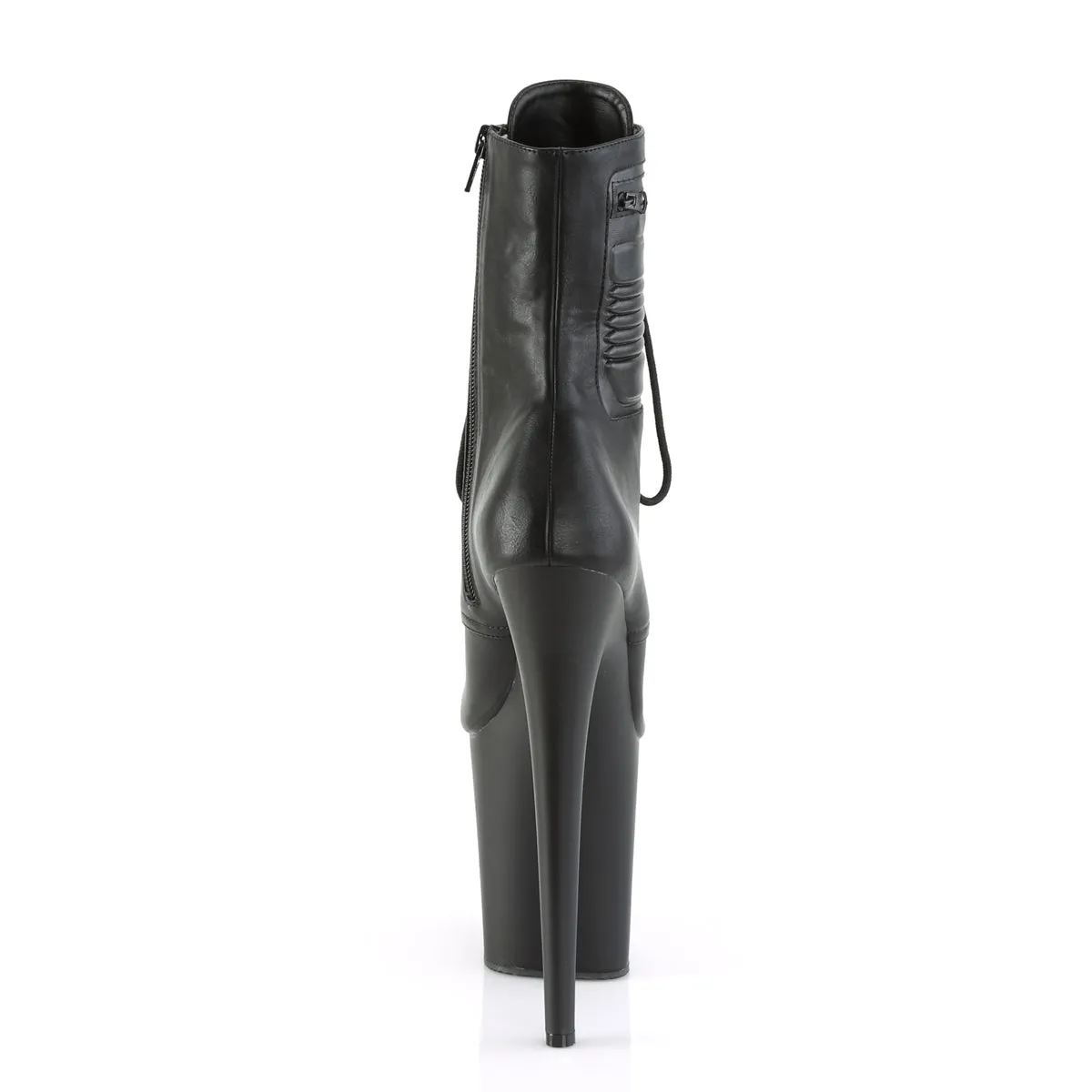 FLAMINGO-1020PK Pleaser Black Faux Leather Sexy Platform Shoes (Pole Dancing Heels)