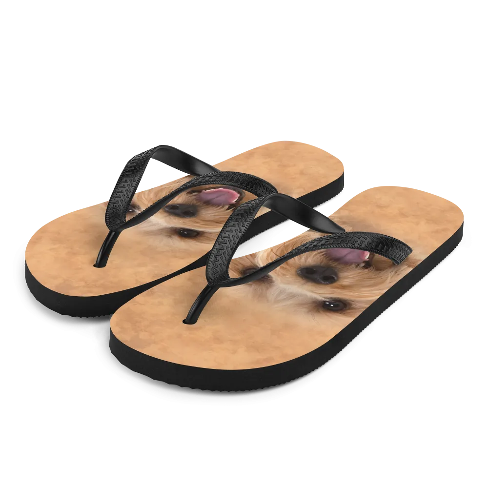 Yorkie Dog Flip-Flops